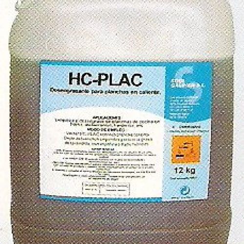 HC PLAC  Desengrasante para planchas en caliente. Garrafa de 6 y 12 Kg.