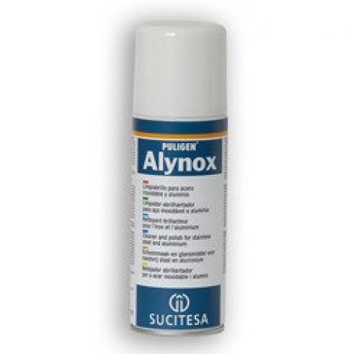 PULIGEN ALYNOX SP 520  Limpiabrillo para acero inoxidable y aluminio. Aerosol de 520 c.c.