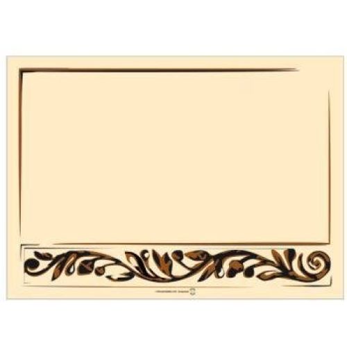 MANTELINES. MODELO ITACA 43X31 CM MARFIL CELULOSA