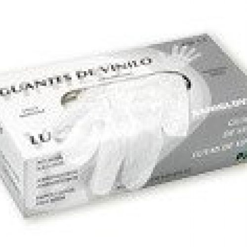 Guantes De Vinilo POMEZ. COMPOSICIÓN: 100% Vinilo. TALLAS::Pequeña, Mediana y Grande. PRESENTACIÓN: Estuche dispensador de 100 uds. CARACTERÍSTICAS:  AQL 1.5, Ambidiestros, Empolvados.