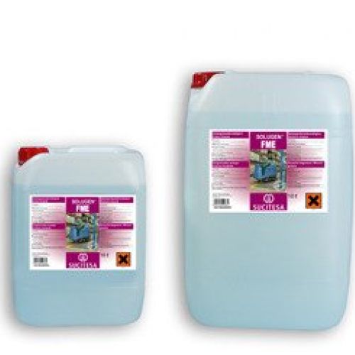 SOLUGEN FME . Desengrasante enérgico. Grasa mineral. Garrafa de 10 y 25 Kg.