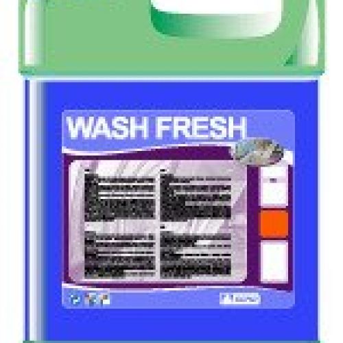 WASH FRESH . Limpieza de todo tipo de superficies lavables. Producto de gran poder limpiador por su fórmula reforzada: contiene bioalcohol y glicoles. Perfume floral con efecto remanente, muy persistente. Garrafa de 5 Kg,