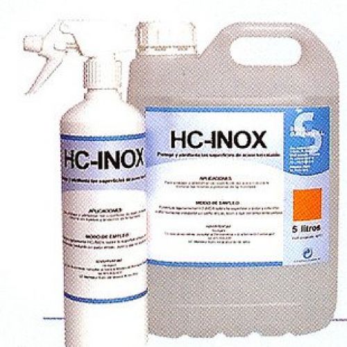 HC INOX . Limpiador especial acero inoxidable. Botellas de 750 c.c.