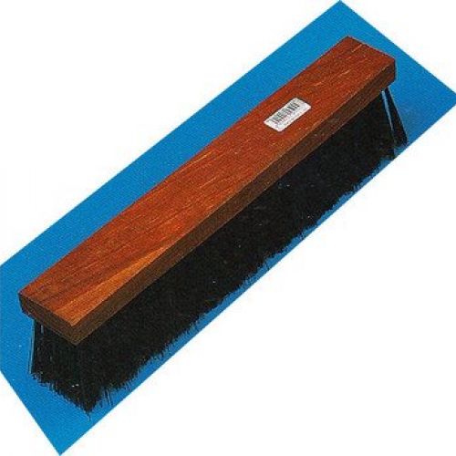 Cepillo Barrendero Industrial de 40, Soporte de Madera Pintada, Montado Con PVC Grueso