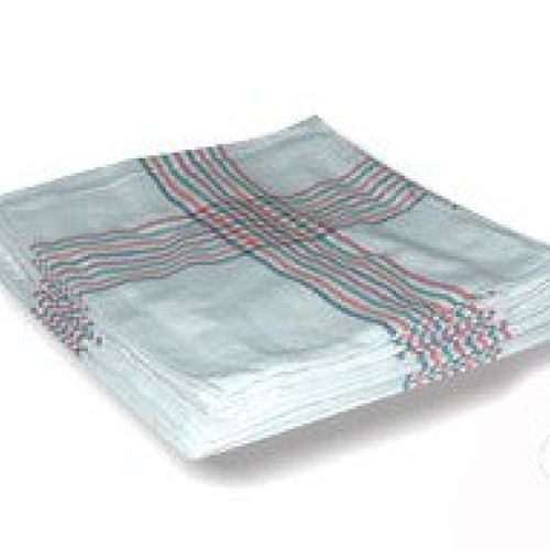 Paño Cocina Camarera 60 X 60. Especial para limpieza de cristalerías,loza,mostradores,barras,etc.Recomendado para Hostelería en general por su algodón de gran absorbencia.Por su sistema de tejido ofrece gran resistencia y duración. Tejido muy tupido.