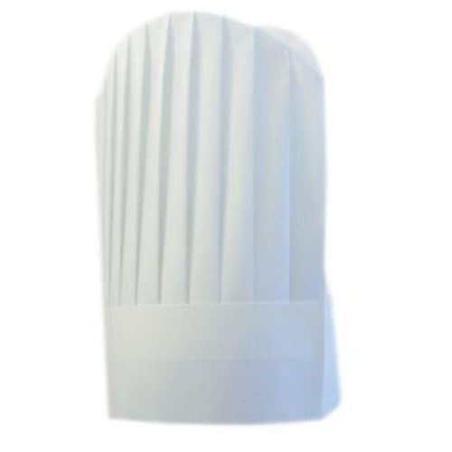 GORRO NON WOVEN . ROUND TOP 31 CM. BLANCO DRY TISSUE (10 UNID.) Ref. 1.55.19