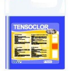 TENSOCLOR    Detergente líquido clorado, para el lavado en máquinas lavavajillas.  Lavavajillas especial para la eliminación de manchas de café, carmín y colorantes en general.  Detergente para una total higenización de la vajilla. Garrafa 6 Kg