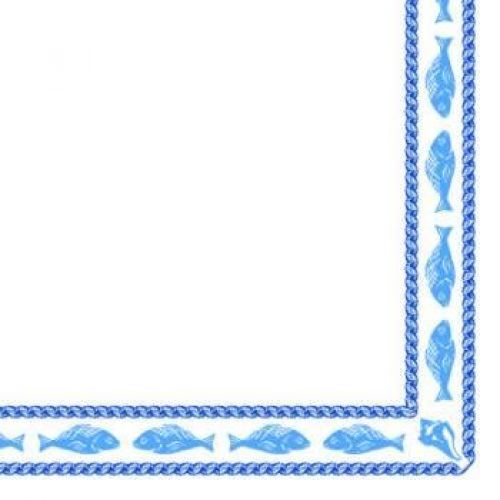 SERV.DOUBLE POINT MARISQUERIA 33X33 CM. Y 40 X 40 CM. BLANCO TISSUE (1500 UNID.)