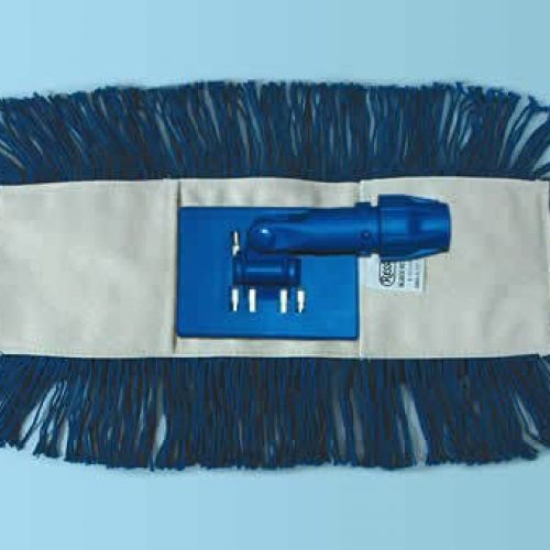 Mopa Abrillantadora Azul.Fabricadas con un tejido de lona con un tratamiento especial de termofijado que no encoge pudiendo ser lavadas en lavadora.Los ensamblajes se adaptan a todo tipo de palos.Disponibles formato EXPORT y tamaños 40,60,80 y 100 cm